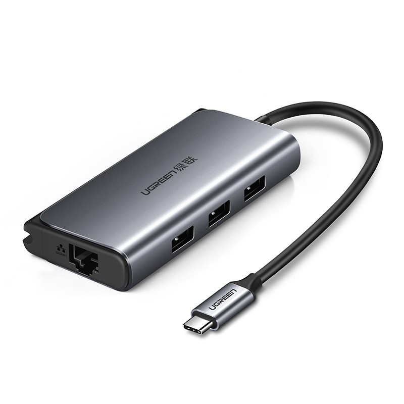 Cáp usb type c to lan, usb 3.0 hỗ trợ sạc usb c ugreen 50252