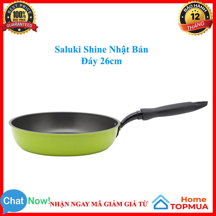 Chảo nhôm chống dính saluki shine nhật bản đáy 26cm – chảo vân đá bếp từ - chảo chống dính – chảo từ - chảo bếp từ - home topmua