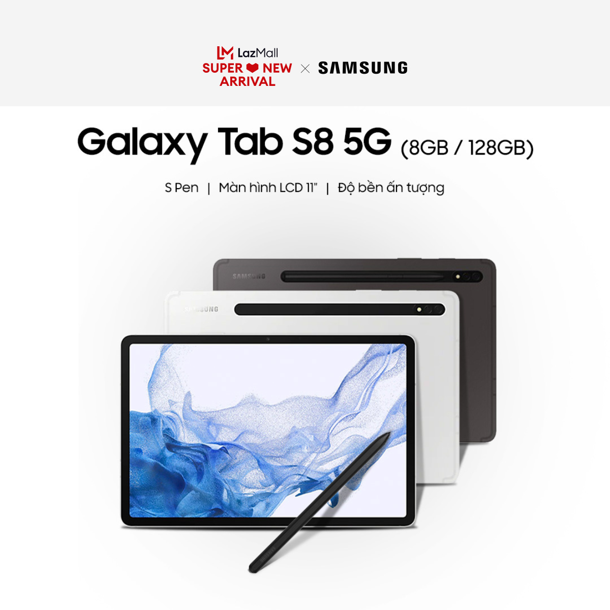 Máy tính bảng Samsung Galaxy Tab S8 5G
