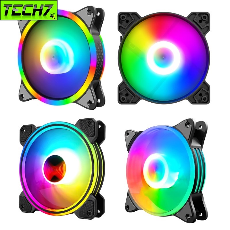 Quạt Led tản nhiệt 12cm cắm nguồn trực tiếp cho case máy tính