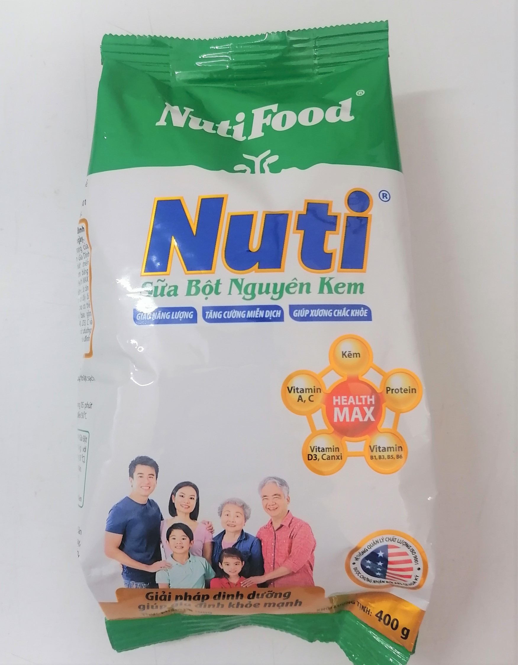 [TÚI 400g] SỮA BỘT NGUYÊN KEM Nuti [VN] NUTIFOOD Whole Milk Powder (alc-hk)