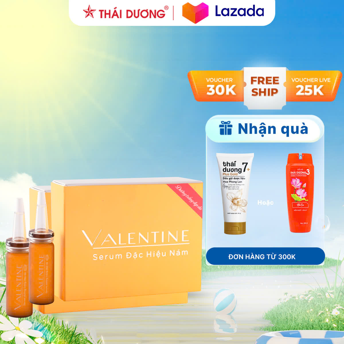 Serum Đặc Hiệu Nám Valentine Hộp 2 Lọ X 10Ml - Sao Thái Dương