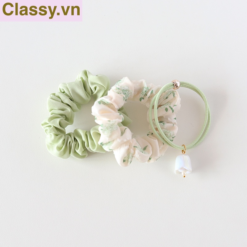 Classy Dây cột tóc, Scrunchies hoa hướng dương phong cách hàn quốc PK1575