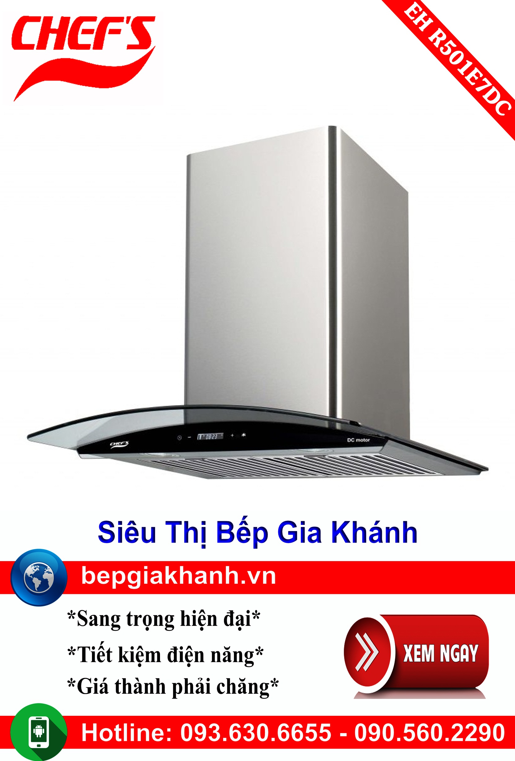 [HCM]Máy hút mùi kính cong 70cm Chefs EH R501E7DC máy hút mùi nhà bếp máy hút mùi bếp máy hút mùi kính cong máy hút mùi canzy máy hút mùi mini máy hút mùi âm trần máy hút mùi electrolux may hut mui