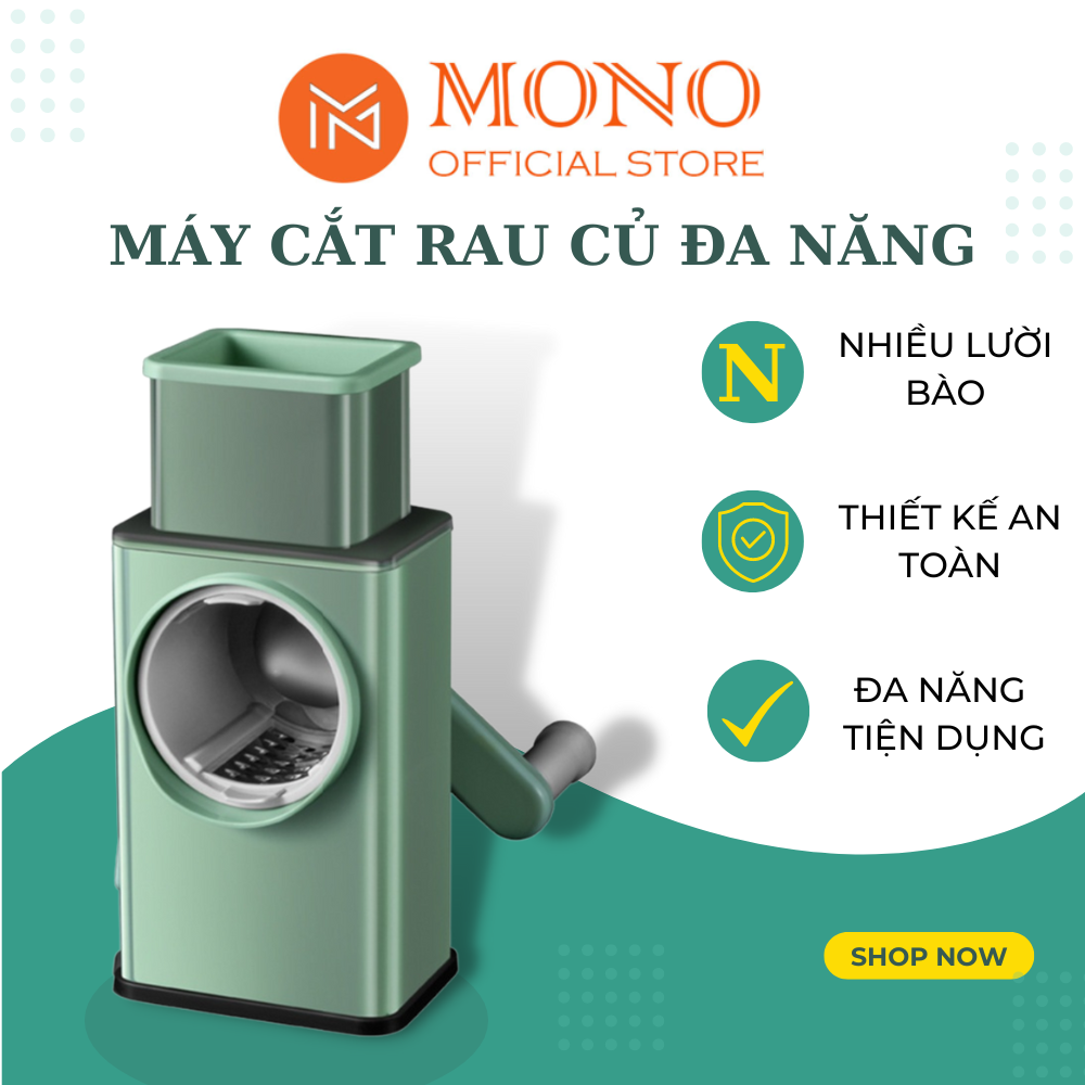 Máy thái lát rau củ - thái lát bào cắt củ quả đa năng kèm 6 lưỡi dao cắt