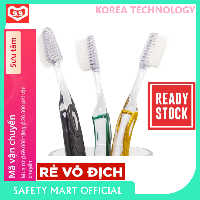 Combo 2 chiếc bàn chải đánh răng cao cấp công nghệ hàn quốc hàng chất lượng cao giá rẻ cho mọi người - hàng chính hãng safety mart official