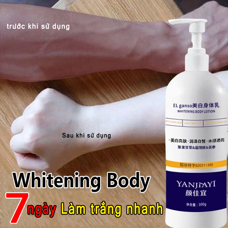 Kem body trắng da Làm trắng nhanh chóng làm trắng da dưỡng ẩm da toàn thân không gây kích dưỡng da toàn thân trắng sáng