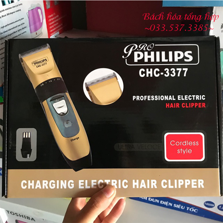 Tăng đơ cắt tóc không dây CHC 3377 tăng đơ cắt tóc, tông đơ cắt tóc cho trẻ em, gia đình, tăng đơ điện, tông đơ điện, tông đơ xạc điện. tăng đơ xạc điện