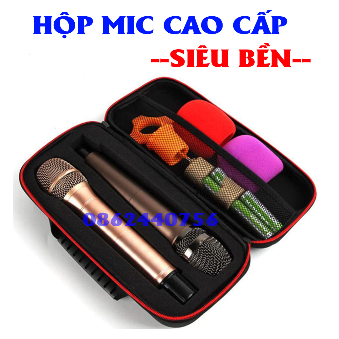 Hộp đựng micro không dây - Túi đựng Mic loại mới, hộp bảo vệ Micro không dây karaoke