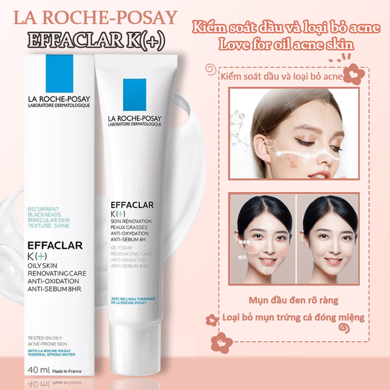 Kem dưỡng giảm mụn LA ROCHE-POSAY Effaclar K(+) 40ml hâm mụn Kem Giảm Mụn
