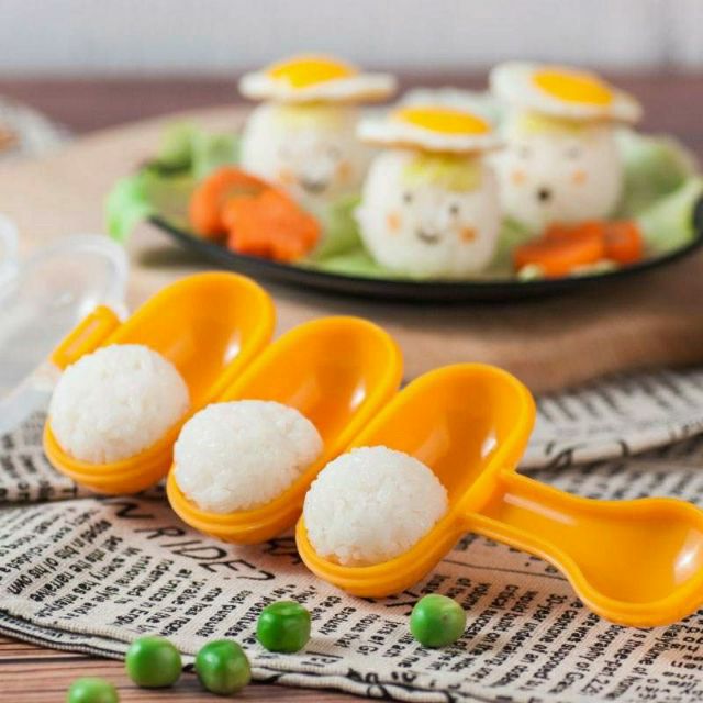 Khuôn cơm khuôn bento khuôn tạo hình tròn vo viên cho bé