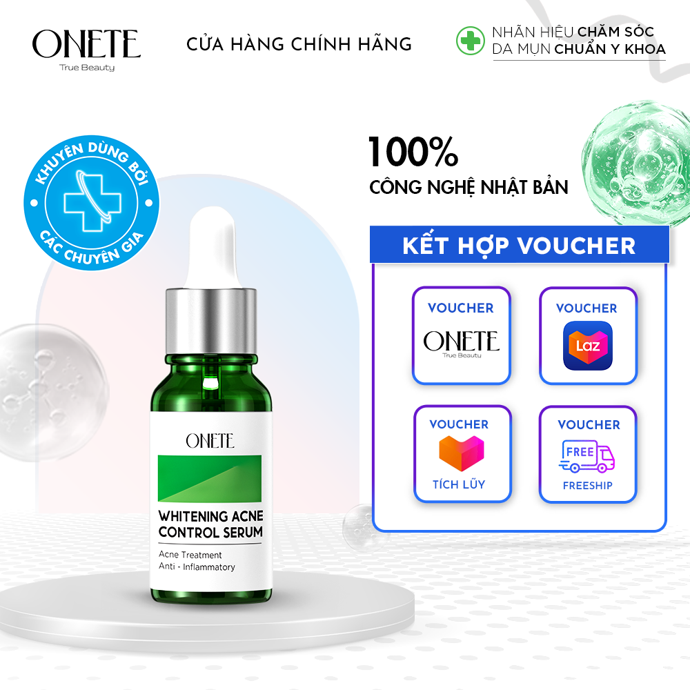 Serum giảm mụn mờ thâm Onete Whitening Acne Control