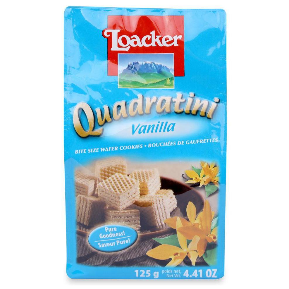 Bánh Xốp Loacker Quadratini Vanilla 125G