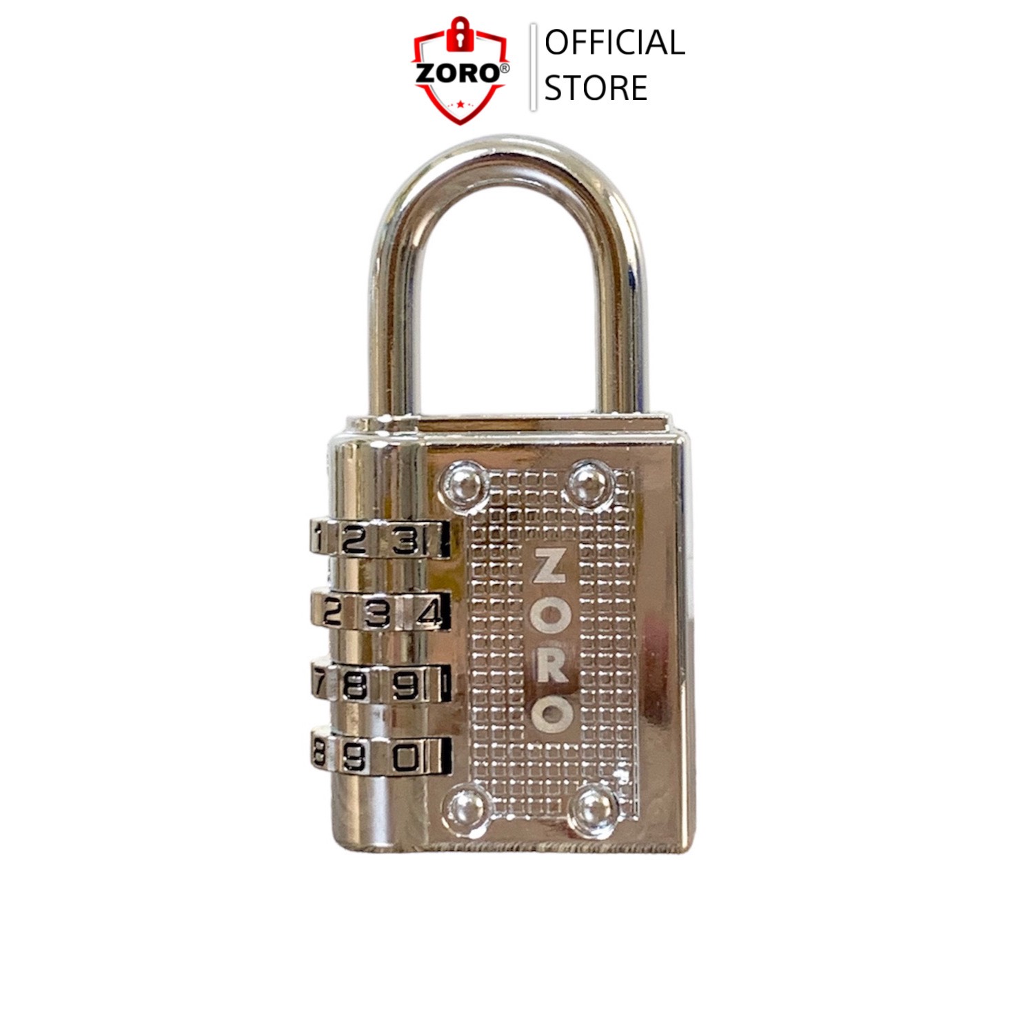 Ổ khóa số mật mã ZORO màu trắng 4 phân - thích hợp khóa tủ,cửa phòng trọ, ổ khóa mật khẩu 4 số bảo mật cao, nhỏ gọn
