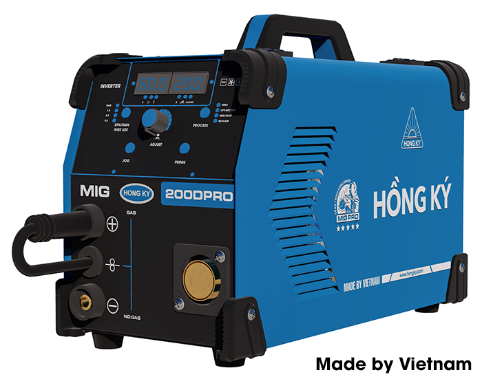 Máy hàn mig inverter đa chức năng hồng ký mig 200d pro - hàng chính hãng