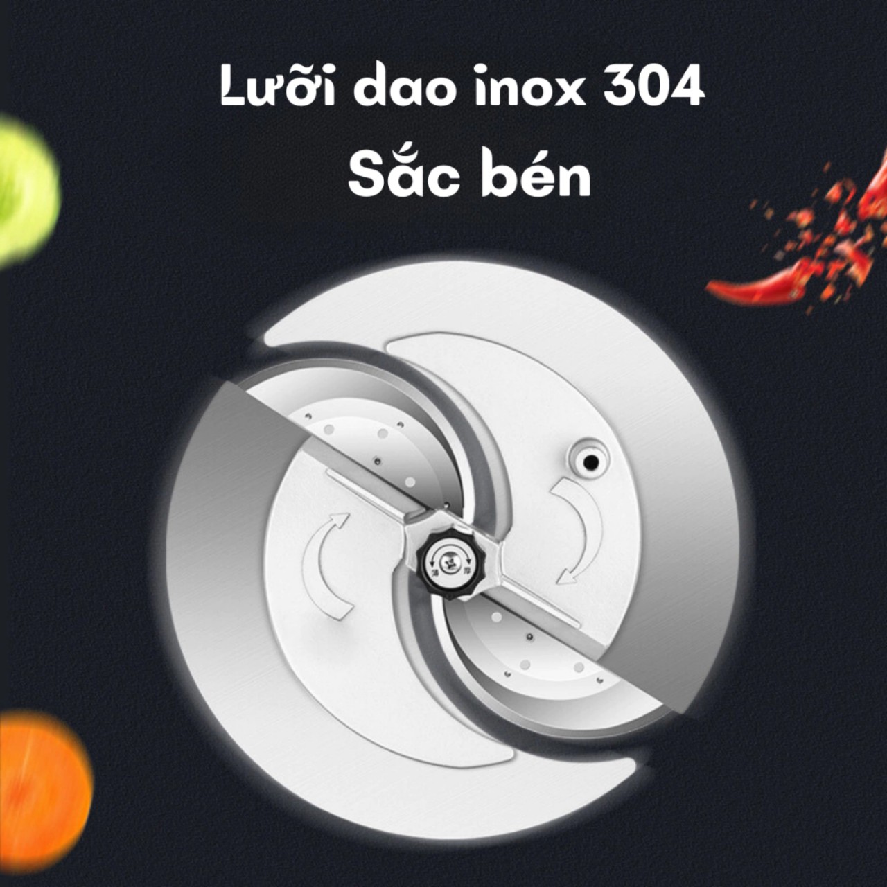 Máy Thái hành tỏi - Thái lát rau củ quả đa năng 2 trong 1 giúp công việc nhanh chóng đẹp mắt