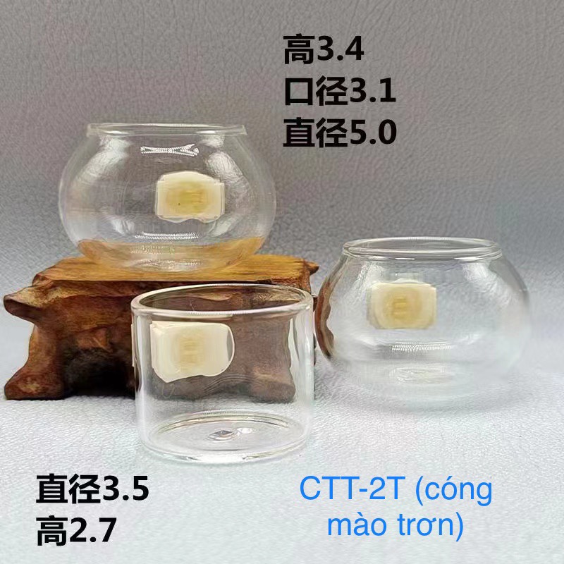 Cóng chim chào mào thủy tinh đẹp - tiện lợi