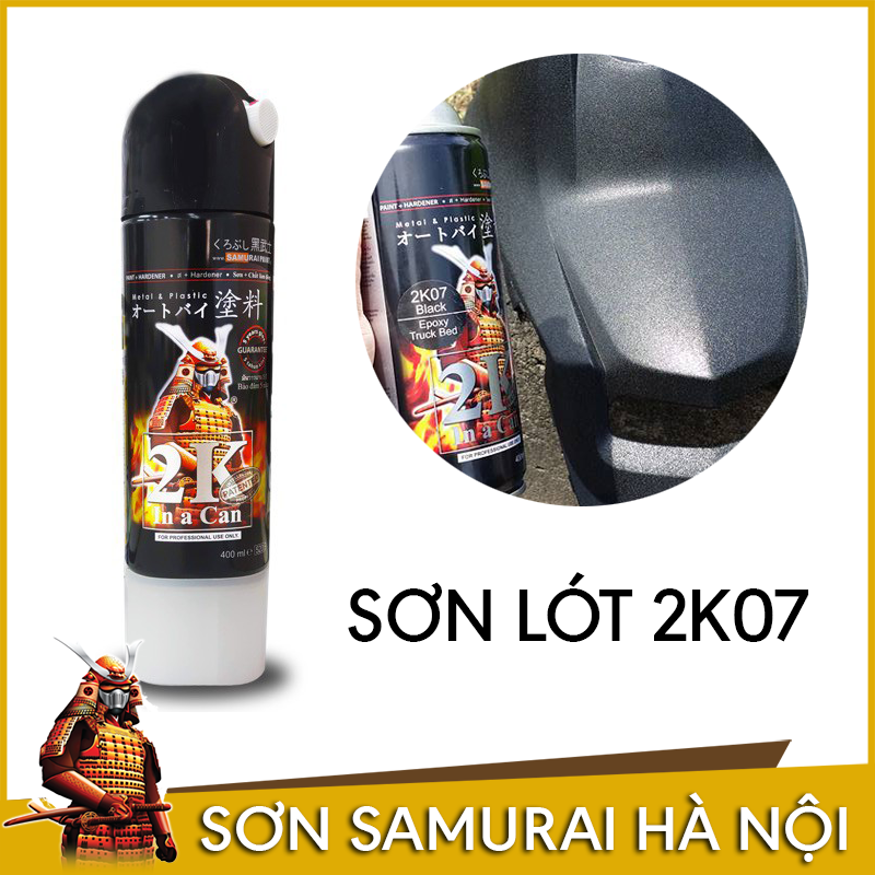 Sơn lót samurai - Chai sơn lót chống rỉ 2K07 phủ sàn xe tải - PU - Sơn xịt samurai