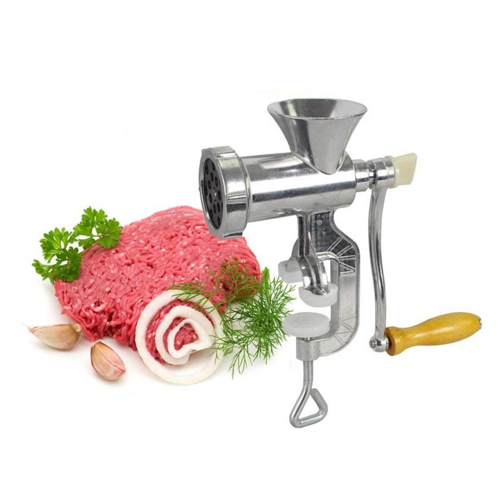 [HCM]Cối xay thịt Máy xay thịt cầm tay bằng gang JCW-10-2 (Bạc) - Máy xáy thịt cá rau củ quả bằng tay tiện dụng