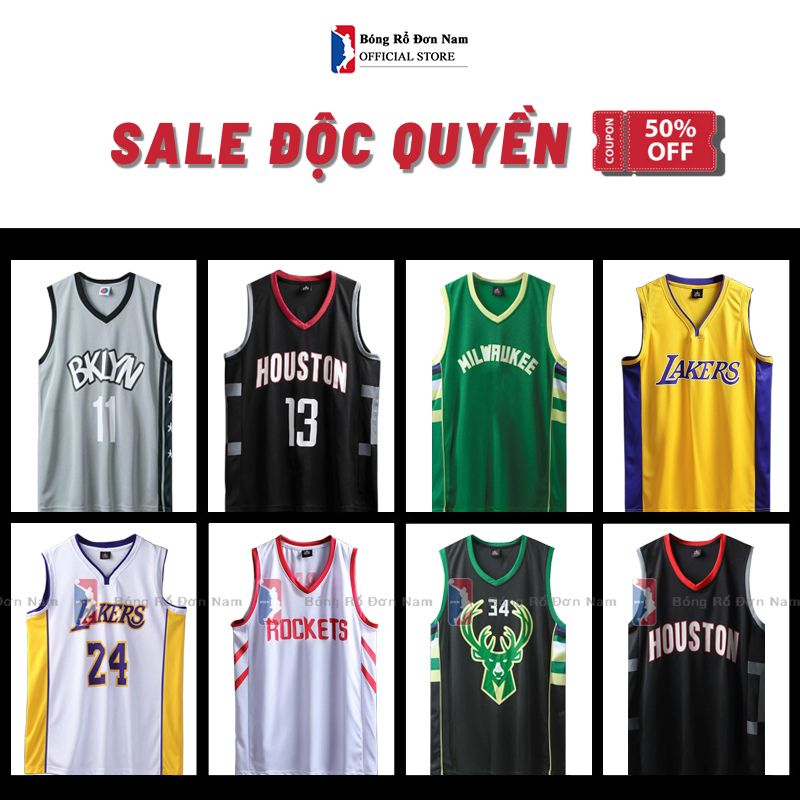 Áo bóng rổ NBA - Mùa giải mới nhất - Bộ quần áo bóng rổ thi đấu - Golden State, Lakers, Celtics, Dallas, Bull, Brooklyn, Bucks
