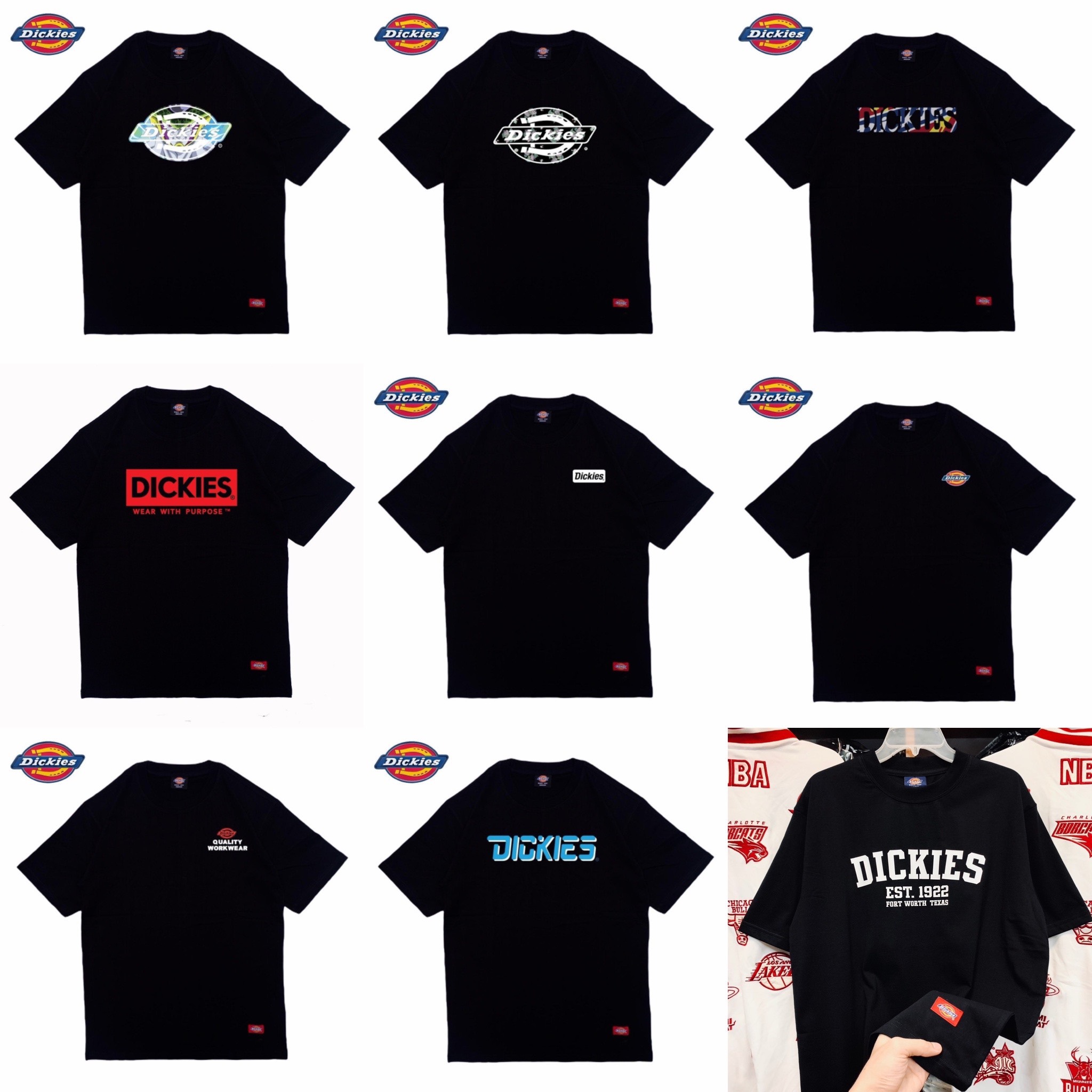 Tshirt Dickies - áo thun nam nữ màu đen