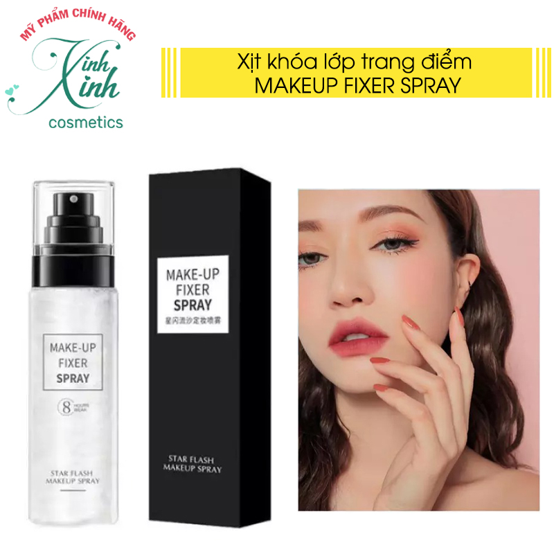 Xịt khóa lớp makeup xịt khoá makeup xịt giữ lớp trang điểm lâu trôi kiêm xịt khoáng dưỡng da FIXER SPRAY