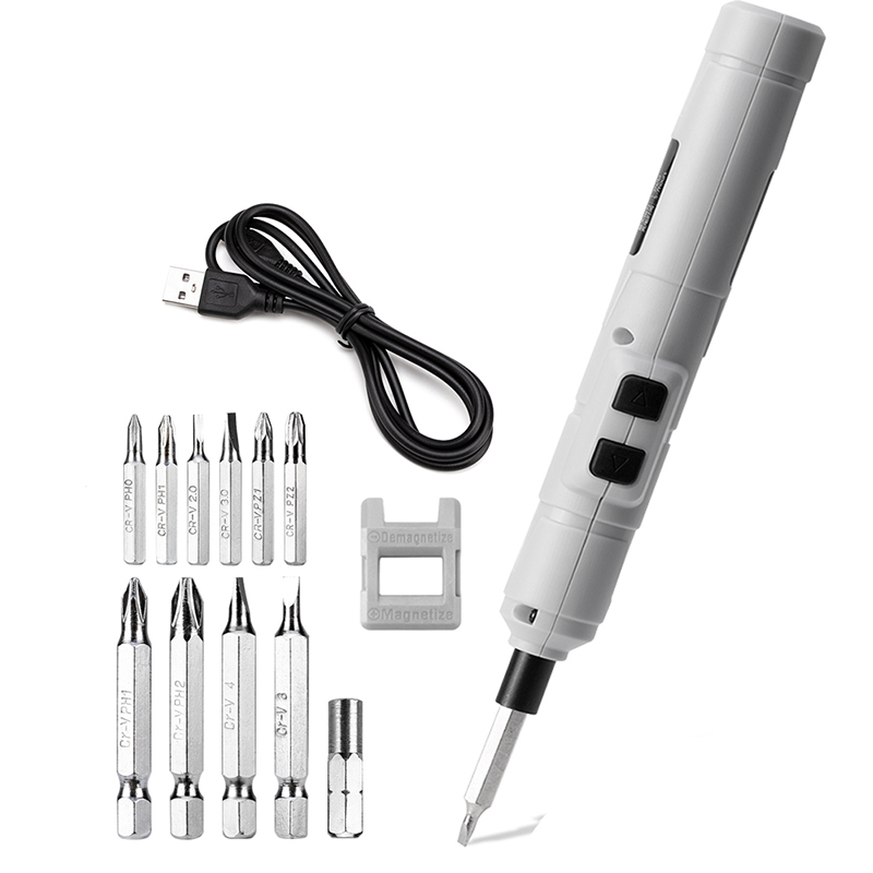 Máy vặn vít dụng cụ cầm tay mini thay đổi 2 kiểu dáng - Thiết bị văn vít tua vít thông minh, dùng pin sạc điện - Máy bắt vít, ốc tiện lợi giá siêu rẻ hỗ trợ sửa chữa các thiết bị vận dụng điện tử trong gia đình cực dễ dàng