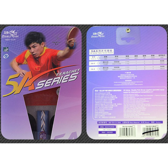 Vợt bóng bàn song ngư double fish 5a-c