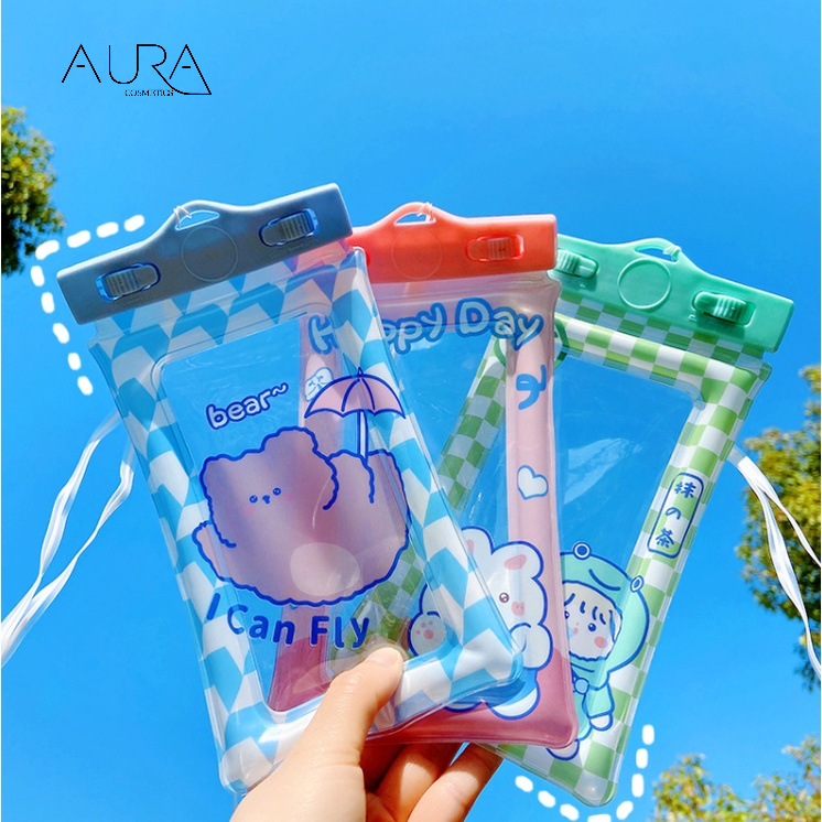 Túi Đựng Điện Thoại Chống Nước Dạng Phao Cute