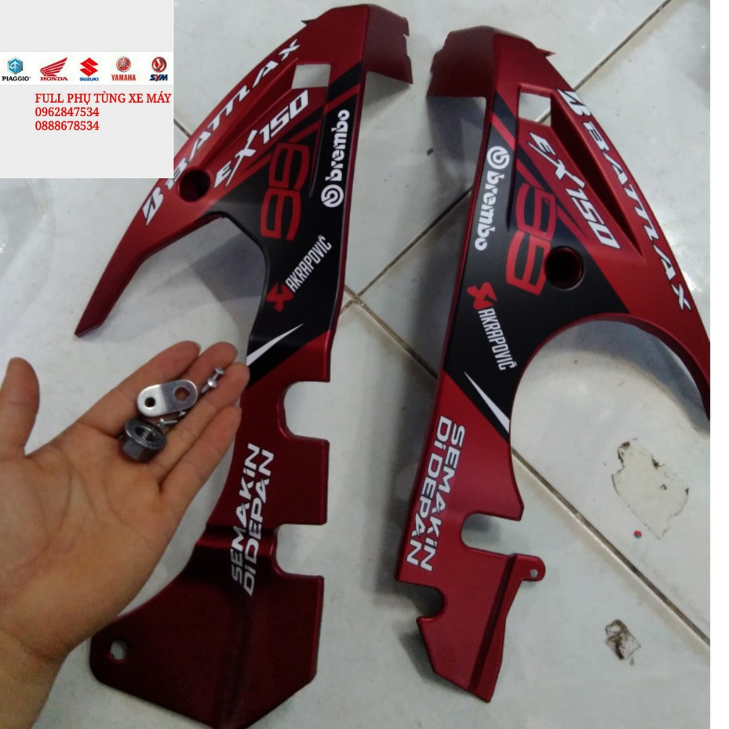 Mỏ cày exciter 150 đỏ nhám