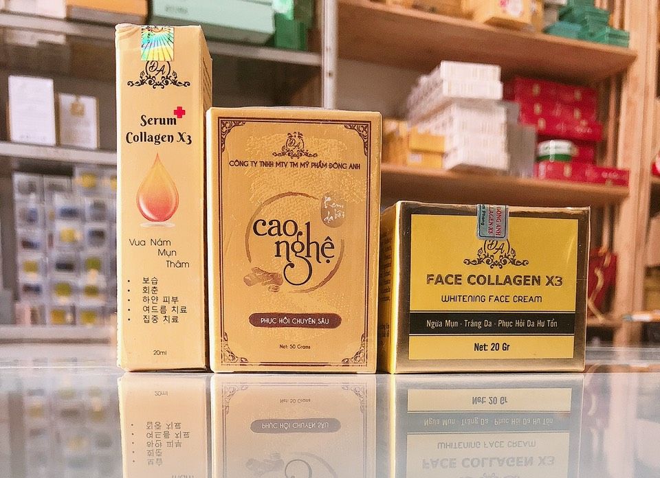 Kem Face + Serum Nám + Cao Nghệ Collagen X3 HÀNG CHÍNH HÃNG ĐÔNG ANH