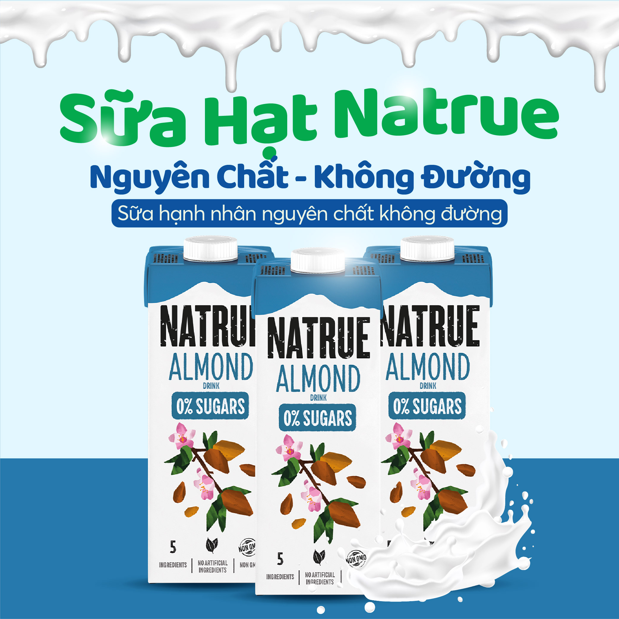 Sữa Hạnh Nhân Nguyên Chất Natrue 1L