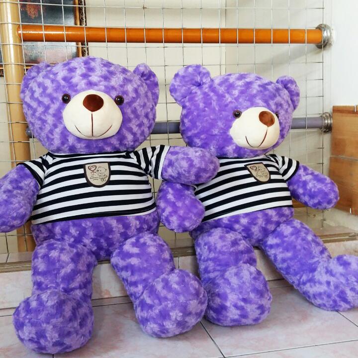 Gấu bông Teddy 60cm màu tím làm quà tặng sinh nhật valentine 8/3