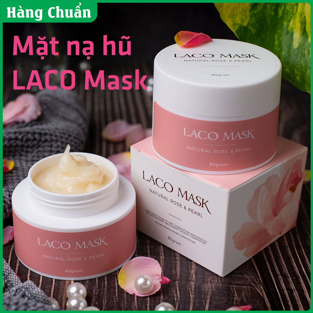 Hàng Chuẩn - Mặt nạ Laco mask - Dưỡng trắng da, cấp ẩm, phục hồi da, giảm thâm nám, vết nhăn, tăng độ đàn hồi, làm đều màu da, kháng viêm và se khít lỗ chân lông