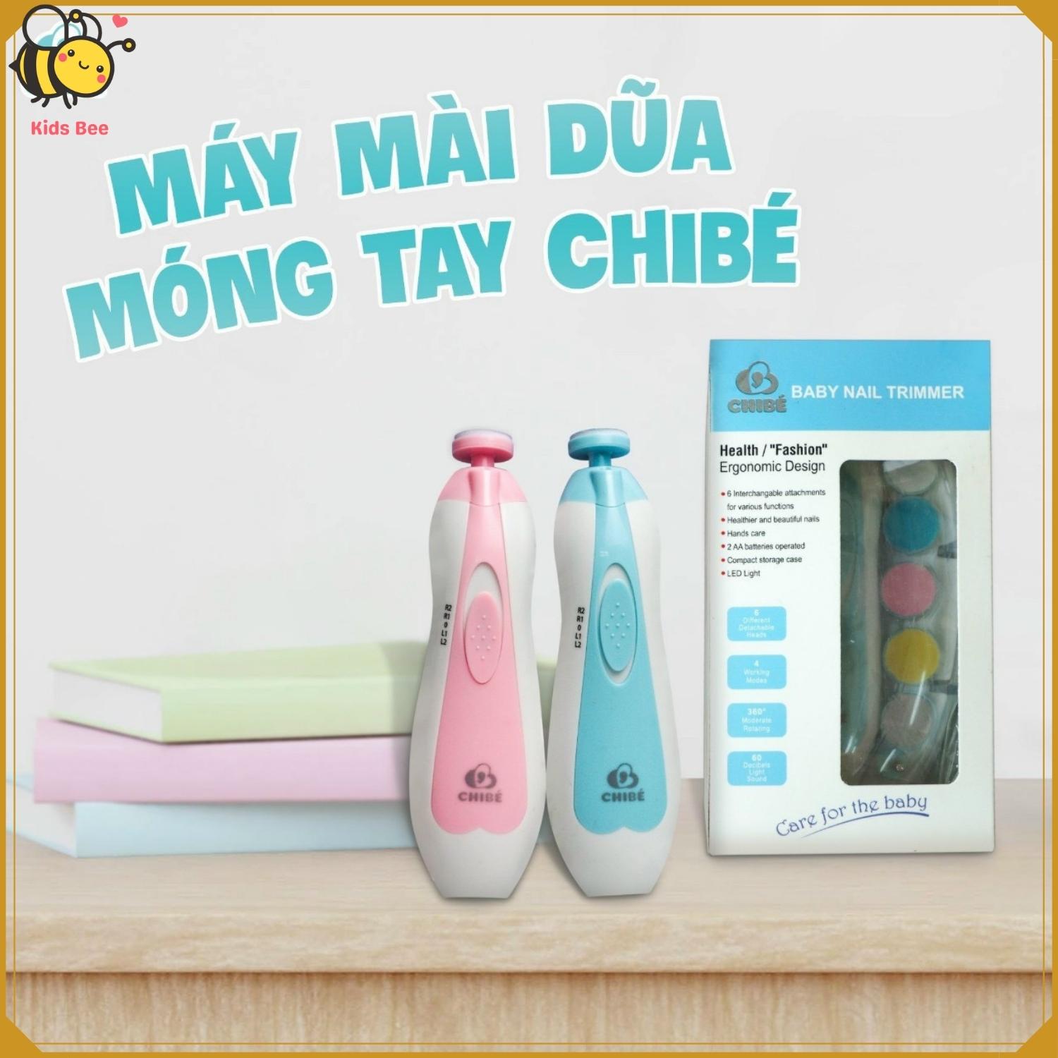Máy mài dũa móng tay 6 đầu mài dũa KidsBee CB015 có đèn led giúp mài dũa móng cho bé dễ hơn động cơ êm và dũa nhẹ giúp an toàn hơn cho bé