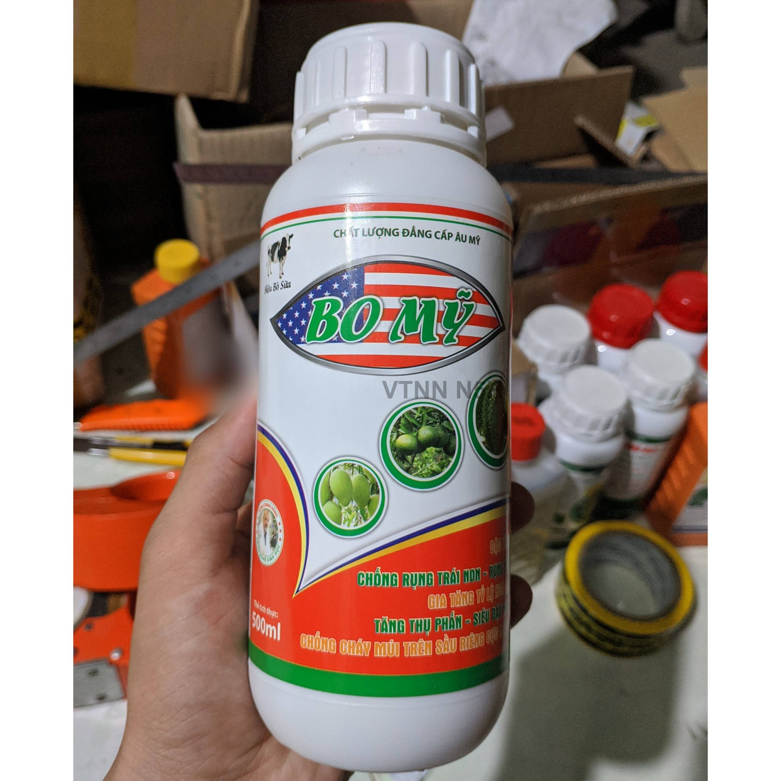 Phân bón lá BO MỸ - 500ml -  Chống rụng trái non - Siêu đậu trái - Tăng thụ phấn- Chống cháy múi trên sầu riêng canxibo