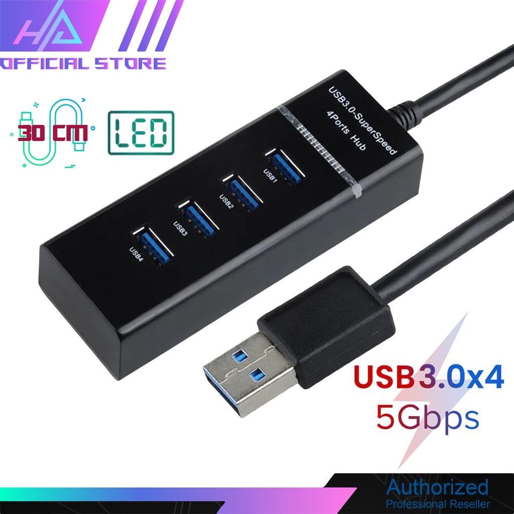 ✻™✽ bộ chia usb từ 1 thành 4 cổng usb tốc độ 3.0 hàng chính hãng