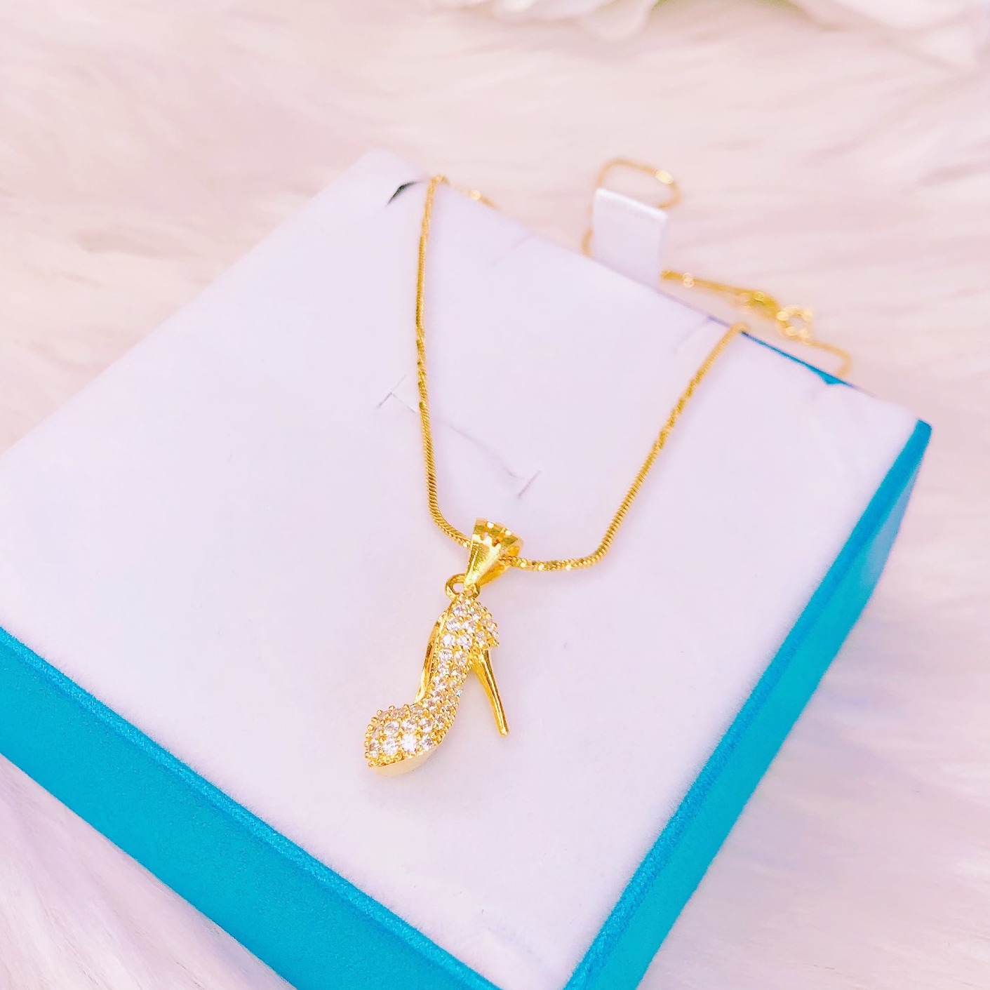 [HCM]Dây chuyền nữ dây chuyền mạ vàng thật mặt chiếc giày nhỏ xinh đính đá pha lê đẳng cấp thời thượng Trang Sức Miga VD27081925 - làm quà tặng bất ngờ vô cùng ý nghĩa