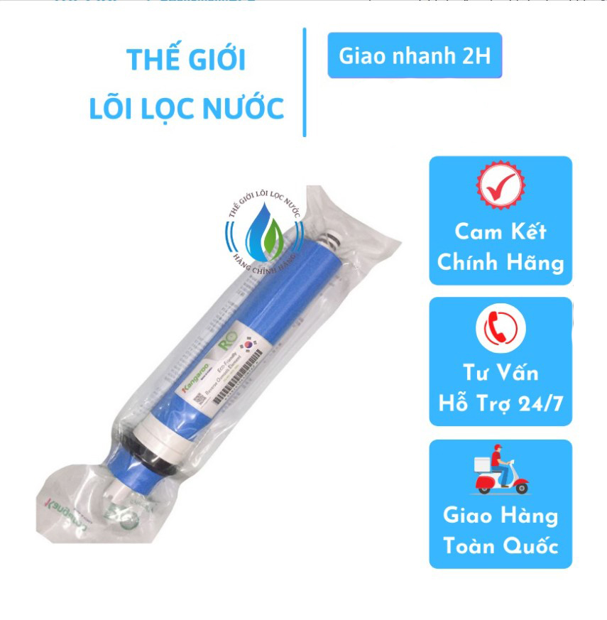 Lõi lọc nước Kangaroo số 4 – Màng RO Kangaroo đóng vai trò cực kỳ quan trọng, có khả năng loại bỏ các vị khuẩn, kim loại