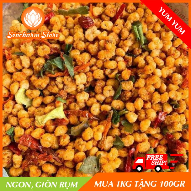 [HCM]Bắp rang khô bò sa tế lá chanh - SENCHARM - Túi 500gr món ăn vặt hấp dẫn (MUA 1KG TẶNG 100GR)