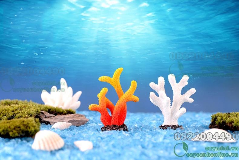 San hô - Trang trí tiểu cảnh bể cá mô hình san hô. trang trí cây cảnh sân vườn