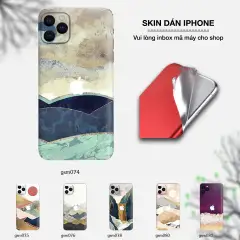 Skin dán cho iPhone mẫu sơn mài bộ 12 (inbox mã máy cho shop)