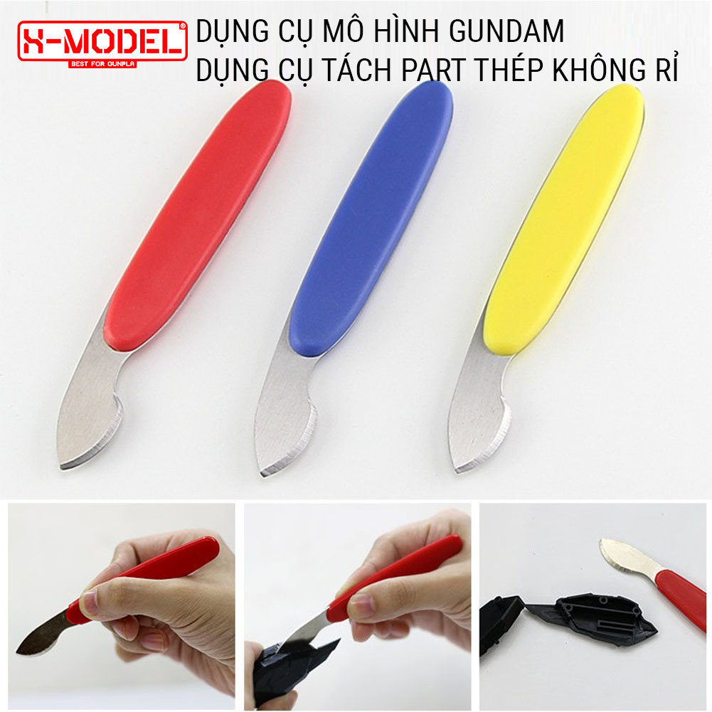 Dụng cụ tách part nhựa mô hình lắp ráp Gundam Bandai XMODEL, chất liệu thép tách part khi lắp ráp đồ chơi Anime Nhật