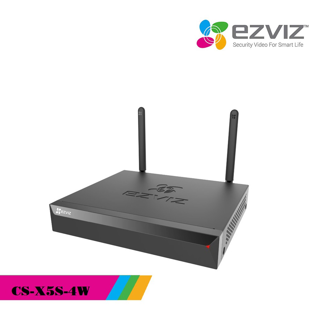 Đầu ghi camera wifi 4 kênh ezviz thế hệ mới cs-x5s-4w hỗ trợ camera 5 megapixel chuẩn onvif