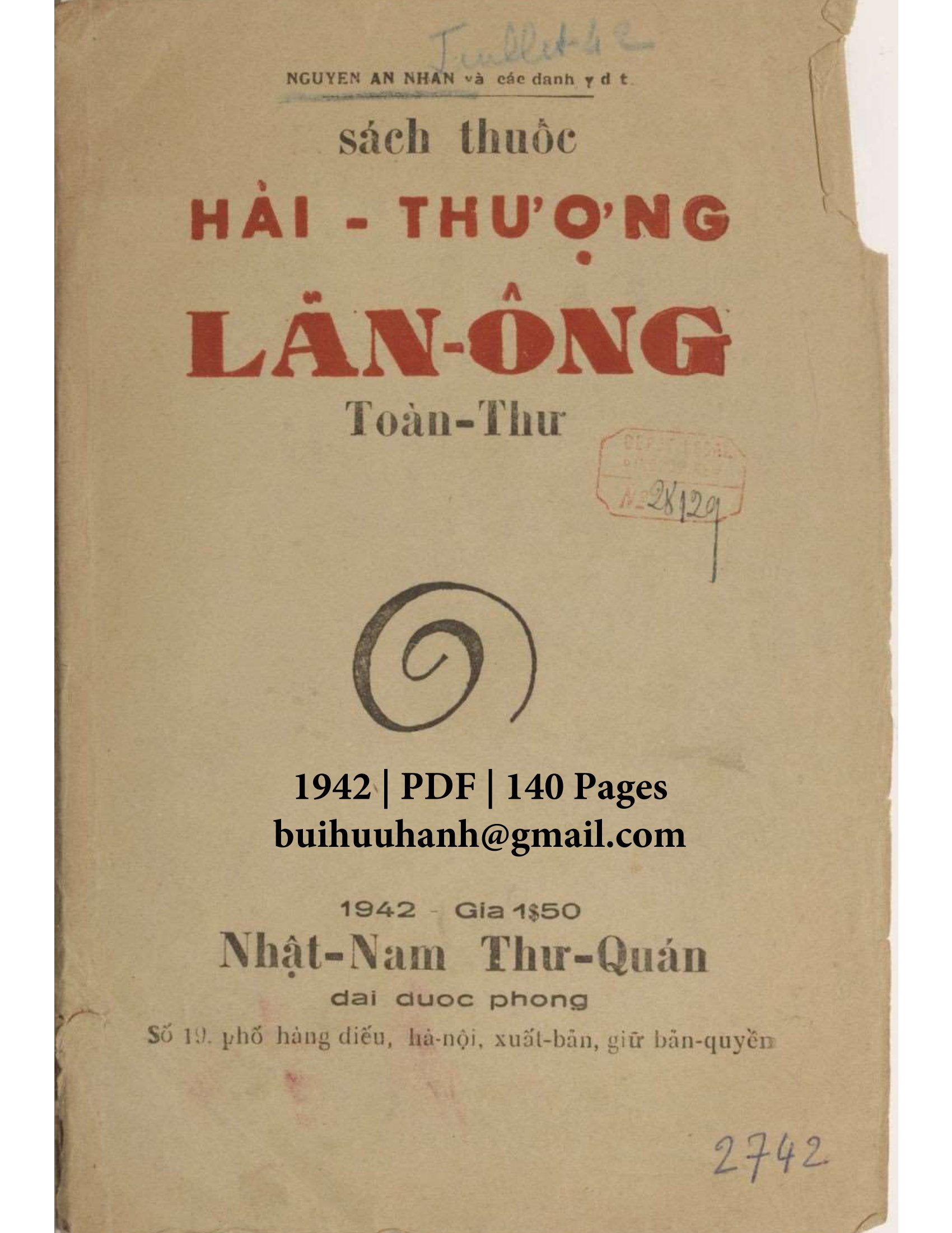 Sách Thuốc Hải Thượng Lãn Ông Toàn Thư