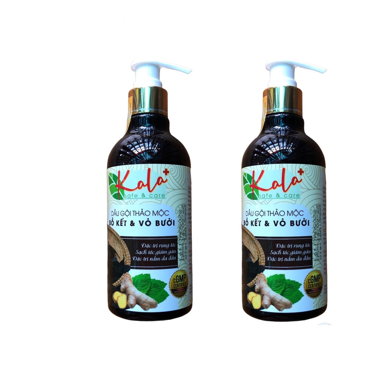 Combo dầu gội thảo mộc và dầu xả thảo dược Kala chai 300ml, chính hãng.