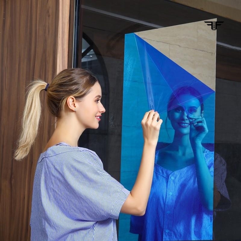 50x150cm keo dán gương dán metope trang trí tường thân gương mềm nhìn lại keo dán sàn triển lãm phim phản quang