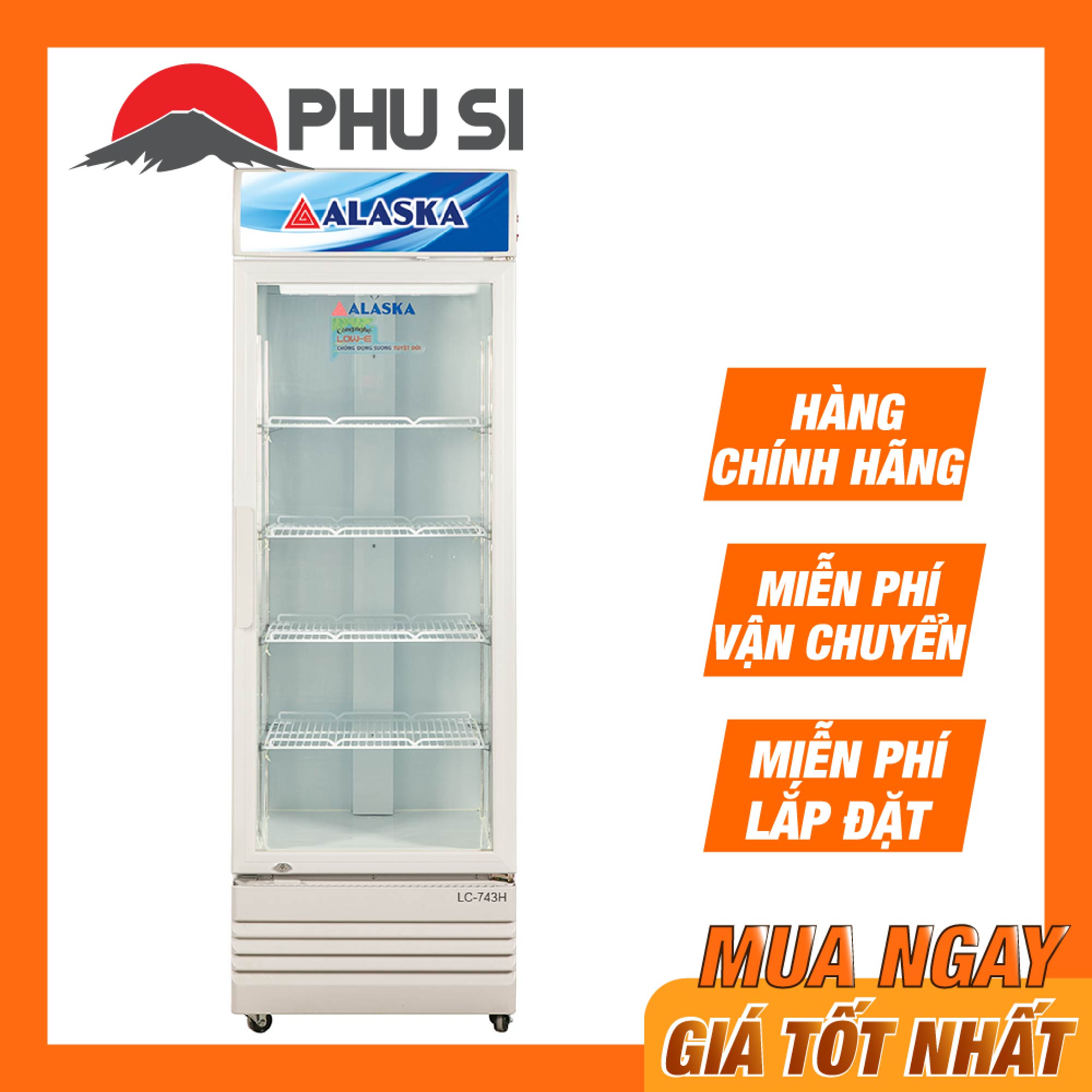 Tủ mát alaska 450 lít lc-743h