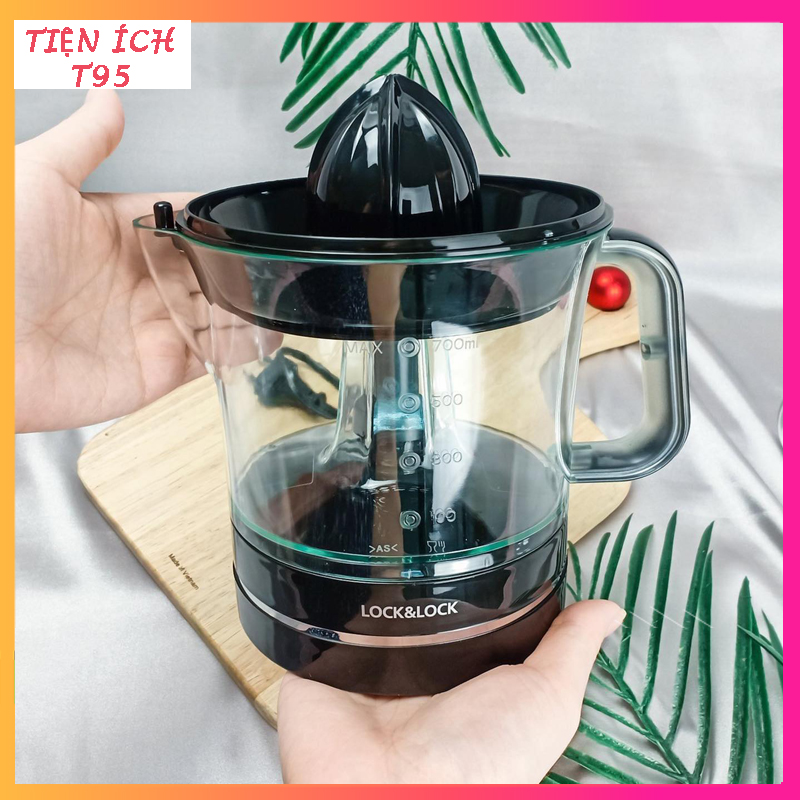 Máy Vắt Cam 0,7 lít Lock&Lock Màu Đen EJJ236 Công Suất 40w, Chất Liệu Nhựa Cao Cấp Bền, Đẹp - Bảo hành 12 tháng