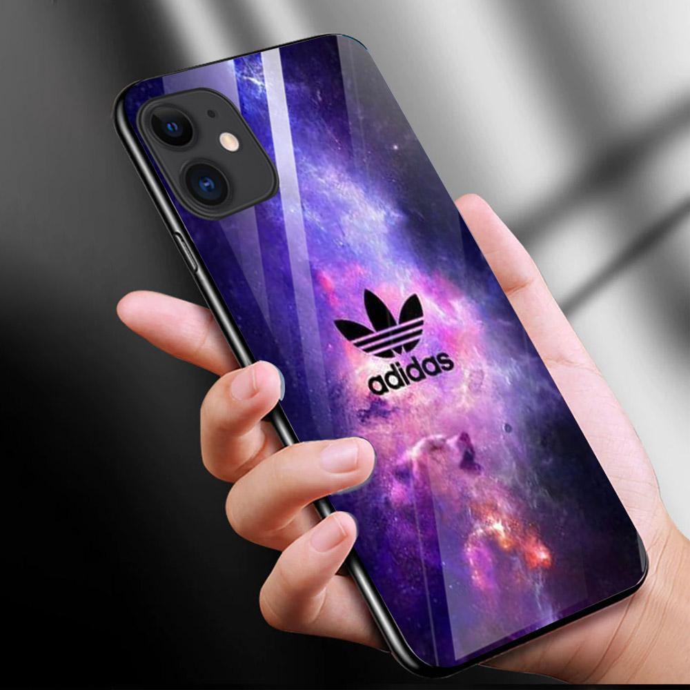 Ốp kính cường lực cho điện thoại iPhone 11 - Logo Nike Adidas MS LNA004